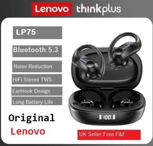 Lenovo LP75 Bluetooth 5.3 Earphones Noise Reduction Gaming