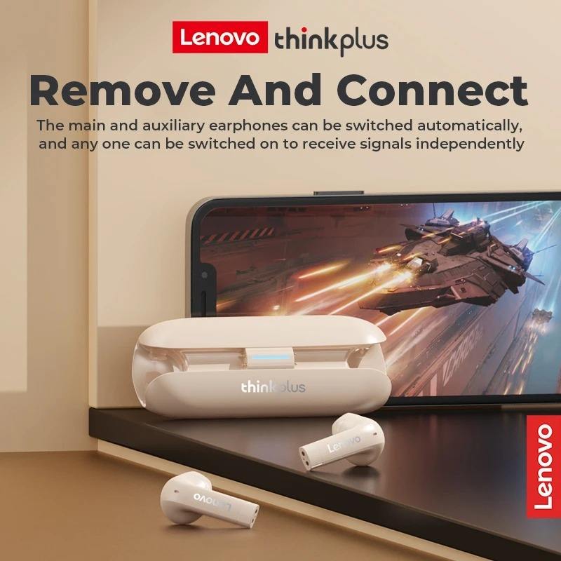 Lenovo TW60 Sport Earbud TWS Bluetooth 5.3 Earphones HiFi Sound Noise Reduction Low Latency Headset Gaming Earphones