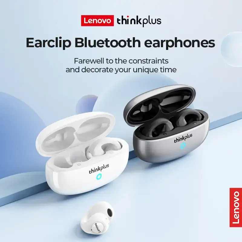 Lenovo XT83 II Ear Clip TWS Wireless Headphones Bluetooth 5.2 Earphones Touch