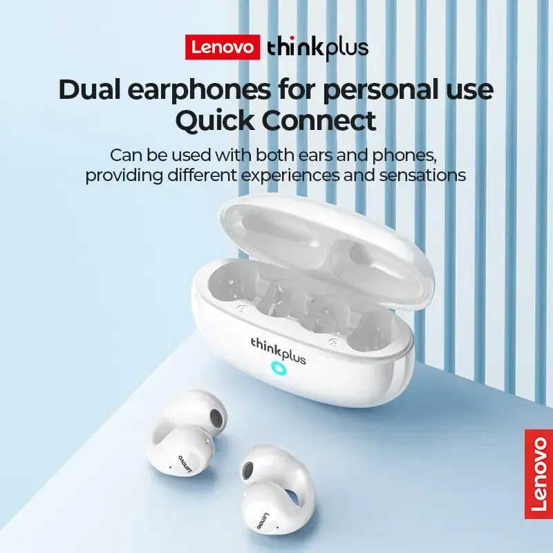 Lenovo XT83 II Ear Clip TWS Wireless Headphones Bluetooth 5.2 Earphones Touch