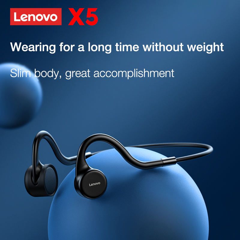 LENOVO X5 2023 Headphones Bone Conductive Sports Gym Earphones IPX7 Water Proof