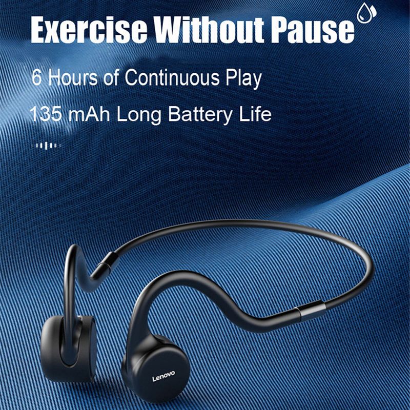 LENOVO X5 2023 Headphones Bone Conductive Sports Gym Earphones IPX7 Water Proof