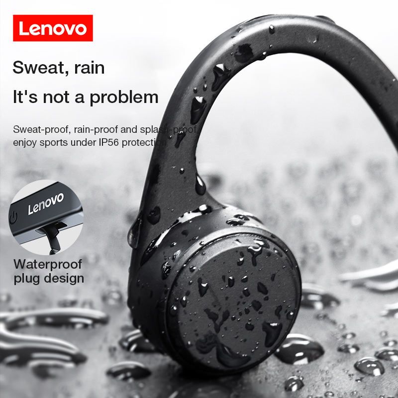 LENOVO X4 Bone Conductive Headphones | IPX56 Water Proof Sports Gym Headphones