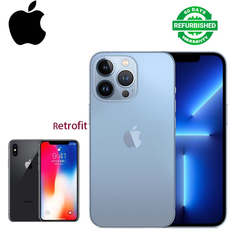 Refurbished iPhone x modified version (only changed the appearance) iPhone13Pro 5.8 inches A11Bionic Face ID 64GB/256GB 2716mAh Single SIM card 2G 3G 4G/LTE 12MP+7MP