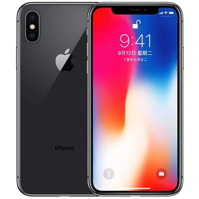Refurbished iPhone X 256GB/64GB + 3GB/ 12MP+7MP 5.8 inch Smartphone   A11 Bionic processor 2G/3G/4G/LTE single standard SIM iPhone first generation full screen