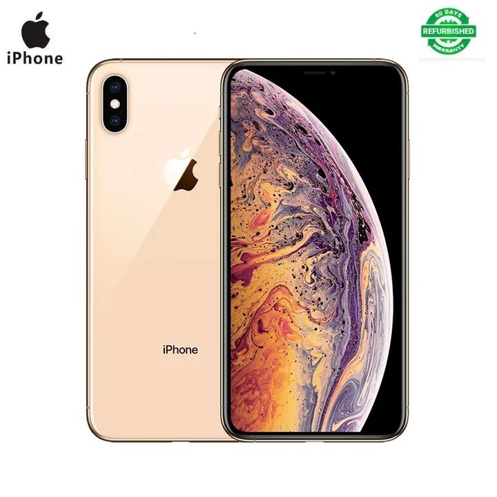 Refurbished iPhone XS Max 4GB+64GB Smartphone, 6.5 inch 12MP+12MP+7MP Smartphone