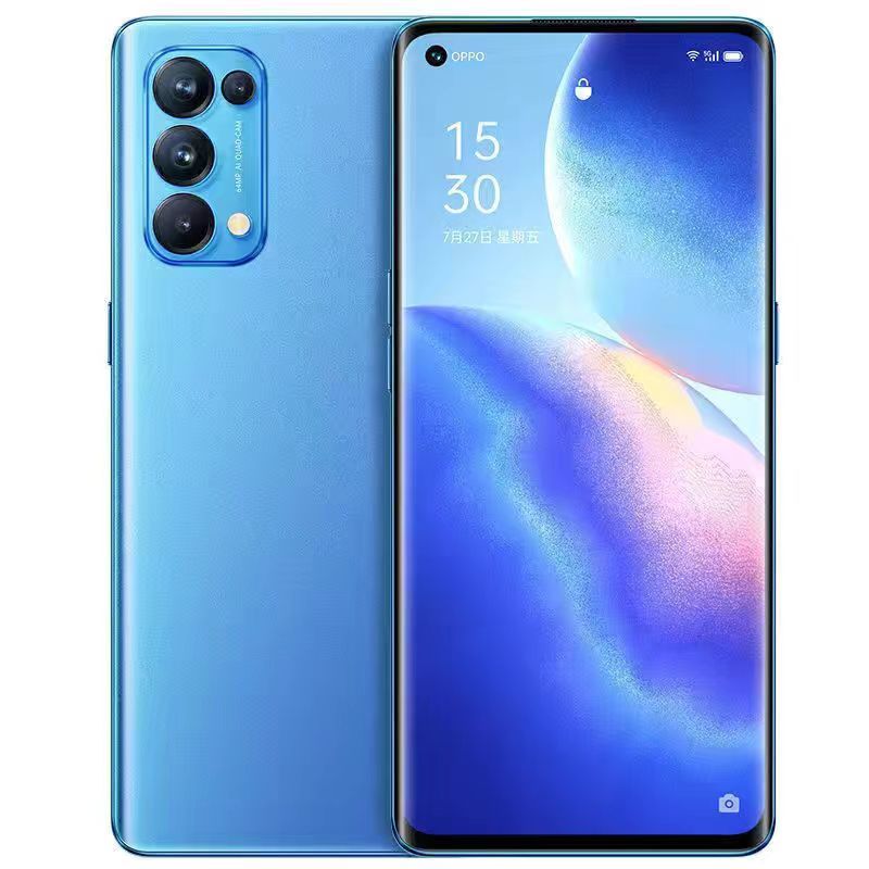 Refurbished OPPO Reno5pro Reno 5Pro 5G Smartphone 6.55-inch Curved Screen Fingerprint/Face ID 8GB+128GB/12GB+256GB 64MP+32MP 4350mAh Dual Nano-SIM
