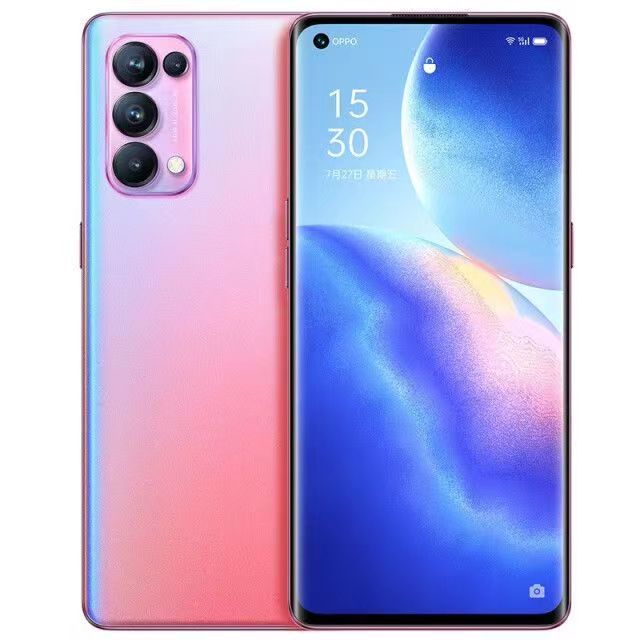 Refurbished OPPO Reno5pro Reno 5Pro 5G Smartphone 6.55-inch Curved Screen Fingerprint/Face ID 8GB+128GB/12GB+256GB 64MP+32MP 4350mAh Dual Nano-SIM