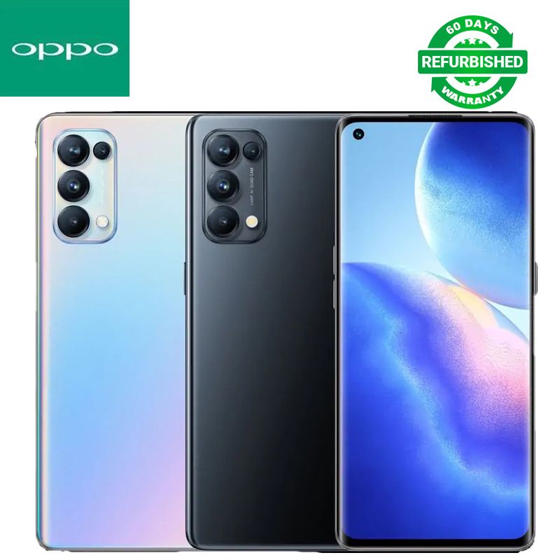Refurbished OPPO Reno5pro Reno 5Pro 5G Smartphone 6.55-inch Curved Screen Fingerprint/Face ID 8GB+128GB/12GB+256GB 64MP+32MP 4350mAh Dual Nano-SIM