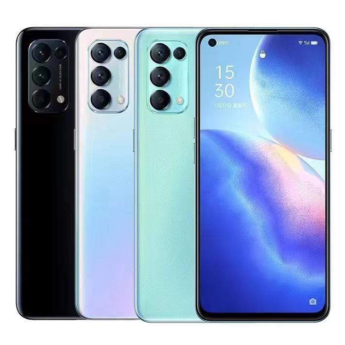 Refurbished OPPO Reno5 5g smartphone 6.43 inch 4300mAh 8GB+128GB12GB+256GB rear camera 64MP front camera 32MP screen fingerprint recognition facial recognition