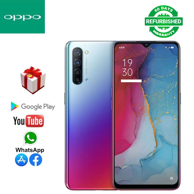 Refurbished OPPO Reno3 5g Smartphone 6.4 inch  4025mAh Rear Camera 64MP Front camera32MP Dual SIM 8GB+128GB face recognition