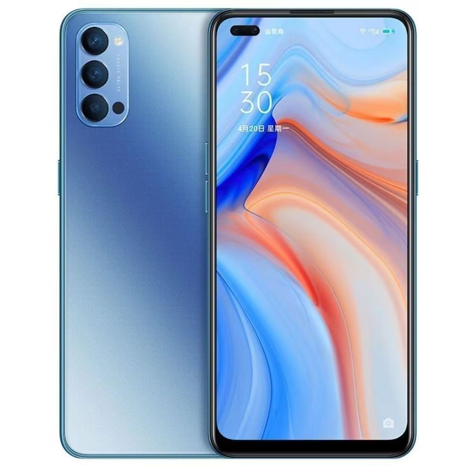 Refurbished OPPO Reno4 5g Smartphone 100% Original 48MP+32MP 4020mAh 8GB+128GB/256GB Dual SIM In-Screen Fingerprint & Face ID
