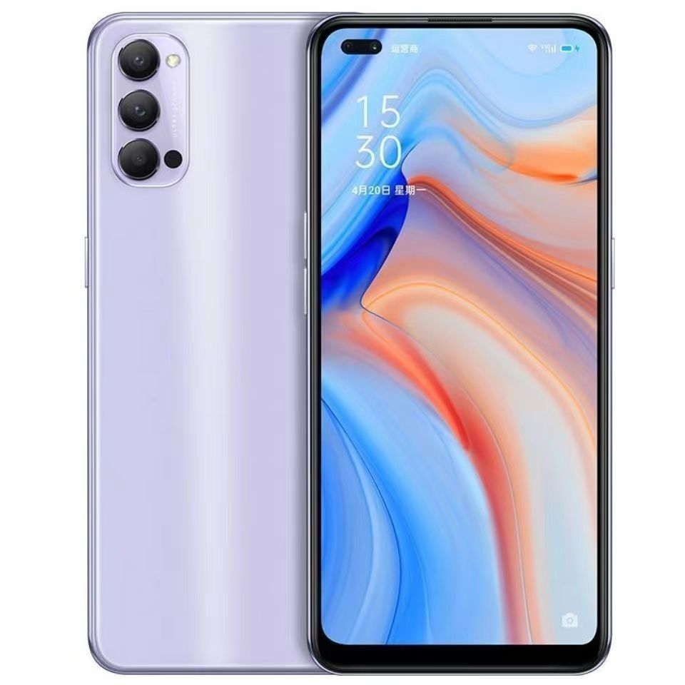 Refurbished OPPO Reno4 5g Smartphone 100% Original 48MP+32MP 4020mAh 8GB+128GB/256GB Dual SIM In-Screen Fingerprint & Face ID