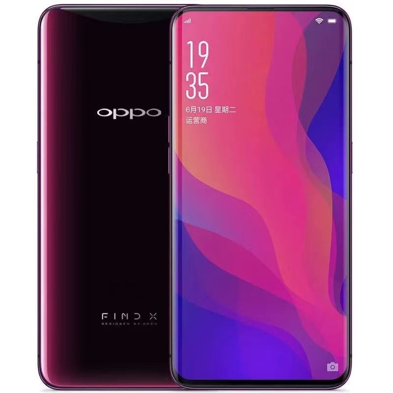Refurbished oppo Findx Smartphone Lift Lens Curved Screen Facial Recognition 6.42 inches 8 256GB Camera: 20MP 16MP Front Camera: 25MP Qualcomm Snapdragon 845