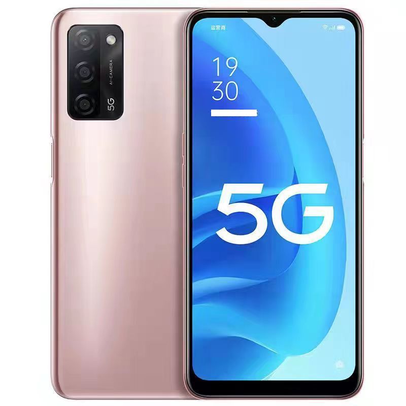Refurbished OPPO A55 5G Smartphone 6.5 inch Released in 2021 5000mAh Fingerprint ID & Facial ID Dual SIM (Nano SIM Card) 13MP+8MP