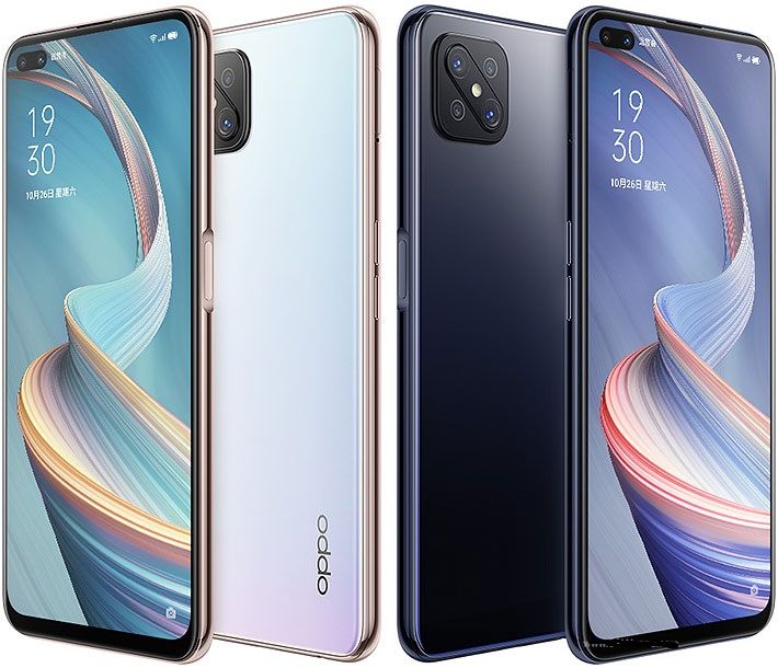 Refurbished oppo a92s 5g network smartphone 8GB/6GB+128GB 6.57 inch six camera 48MP+16MP dual sim 4G/5G mobile phone macro photography 4000mAh face recognition