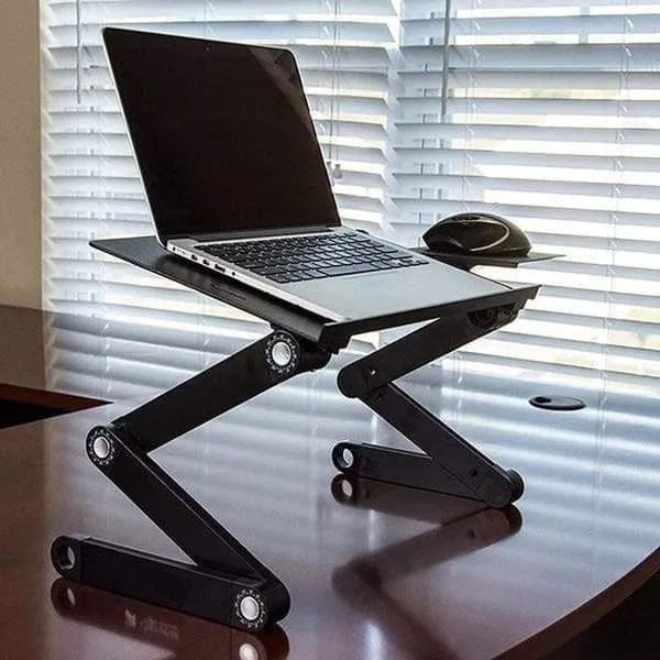 Laptop Stand With Cooling Fan Adjustable Foldable