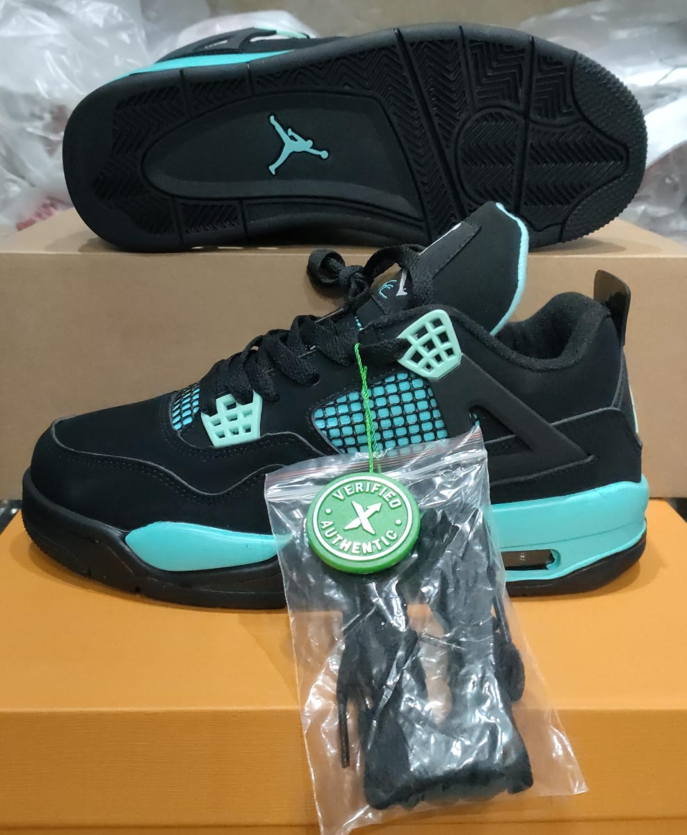 New Fashion Original Air Jordan 4 Black Cat Men's Shoes Unisex Sneakers