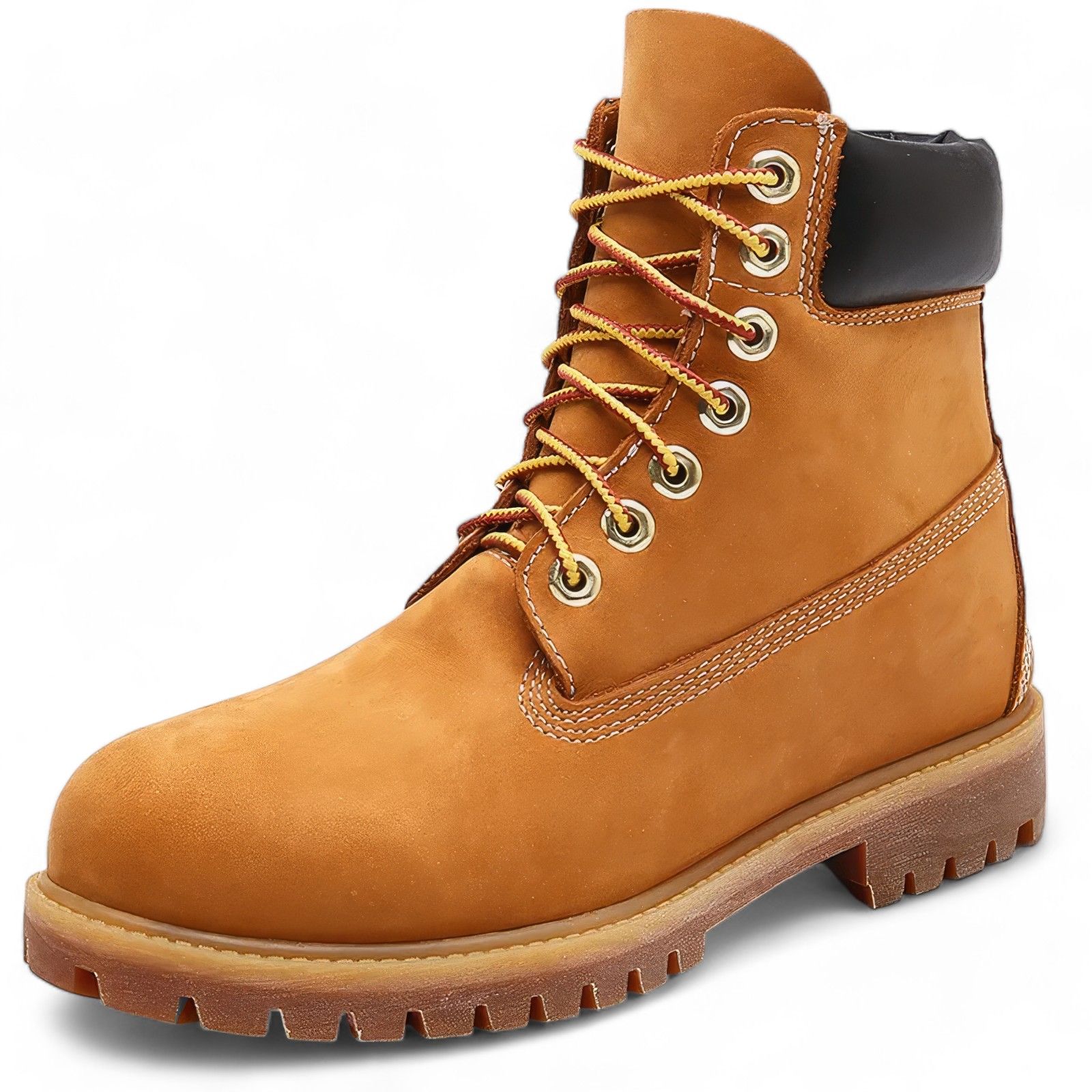 Durable and Stylish Brown Leather Timberland Boots for Men - Waterproof, Slip-Resistant, and Comfortable Footwear for Casual Outfits and Outdoor Activities - High-Quality Leather Work Boots
