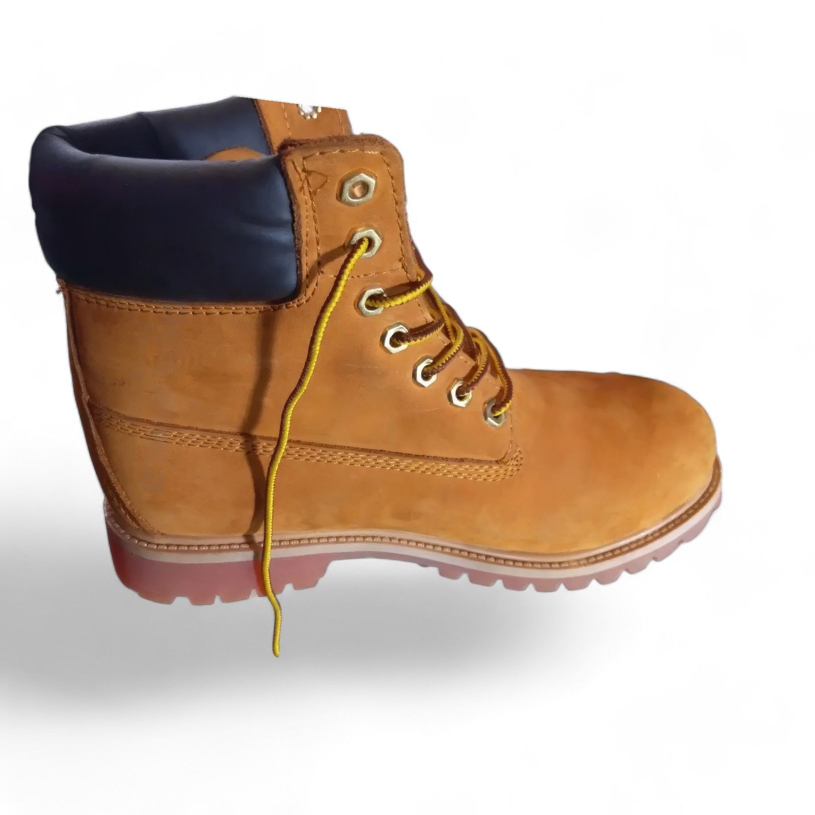 Durable and Stylish Brown Leather Timberland Boots for Men - Waterproof, Slip-Resistant, and Comfortable Footwear for Casual Outfits and Outdoor Activities - High-Quality Leather Work Boots
