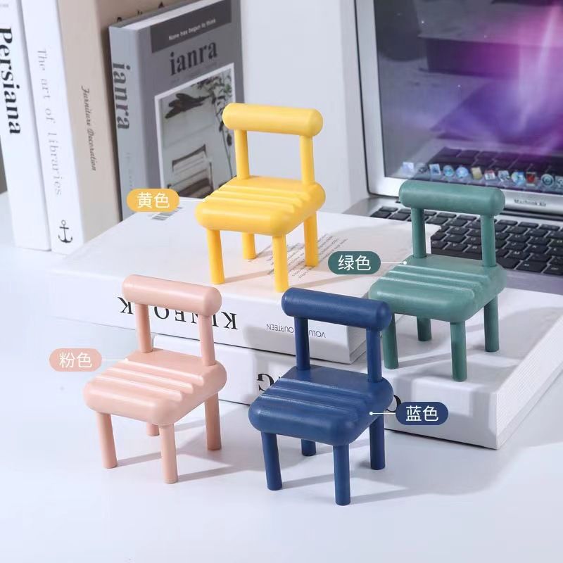 Chair shaped mobile phone holder one pice