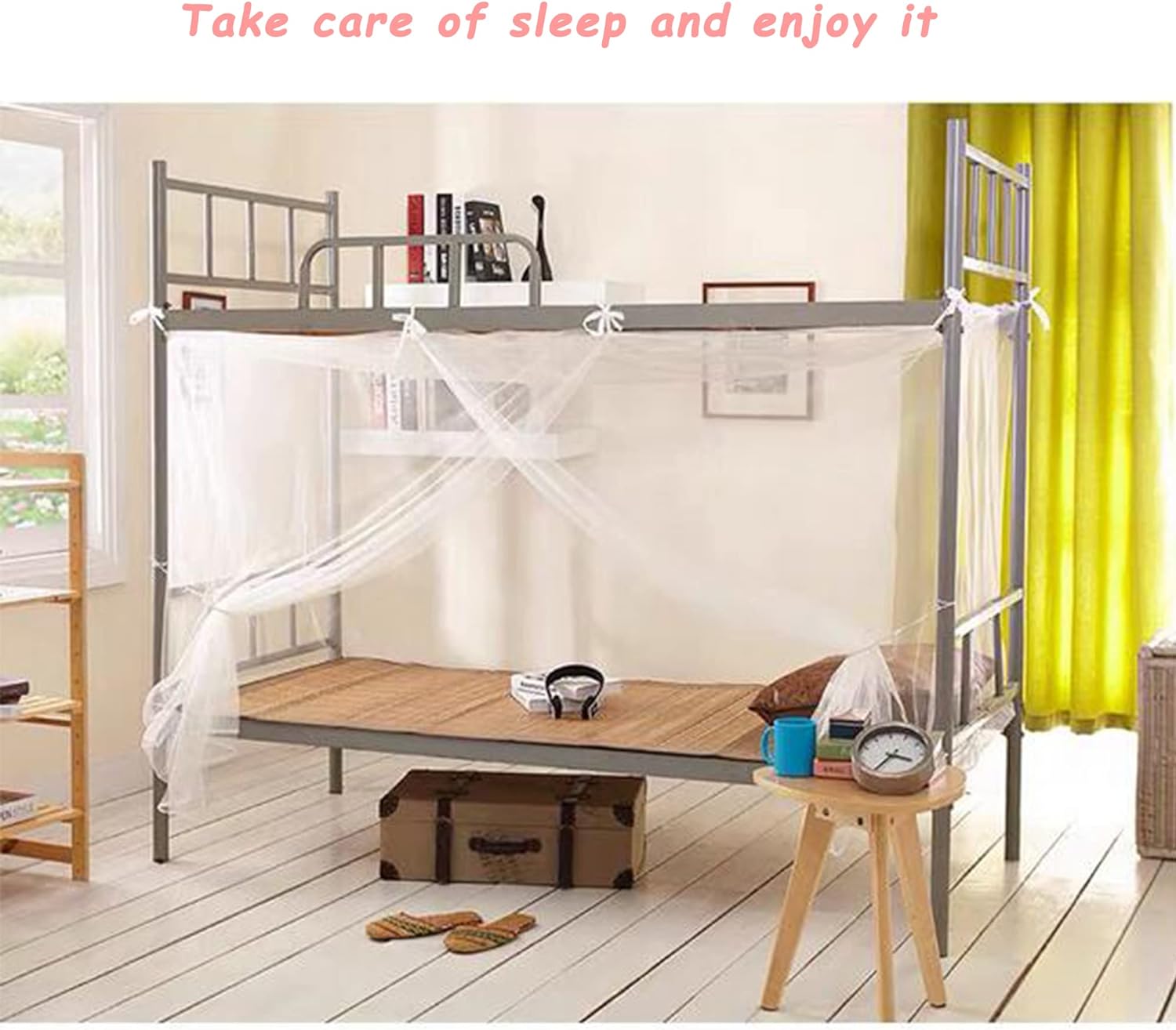 Dorm Home Nets Bed Curtains Cloth Bed Canopy Blackout Students Curtain Shading Nets Breathable Dustproof Single Sleeper
