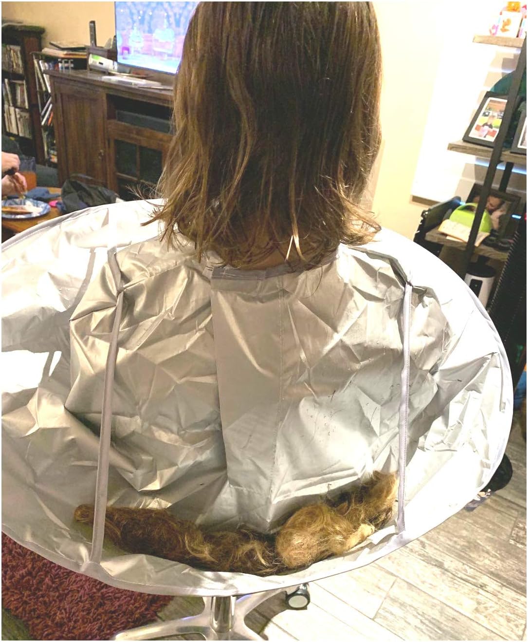 Professional Hair Cutting Cape Foldable Hair Cutting Cloak Umbrella for Salon Barber Adult Special Hair Styling Accessory
