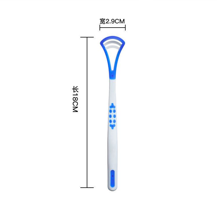 Tongue scraper, suitable for adults and children, provides healthy oral care, is easy to use, and helps combat bad breath. Travel portable cleaner Tongue coating cleaning brush