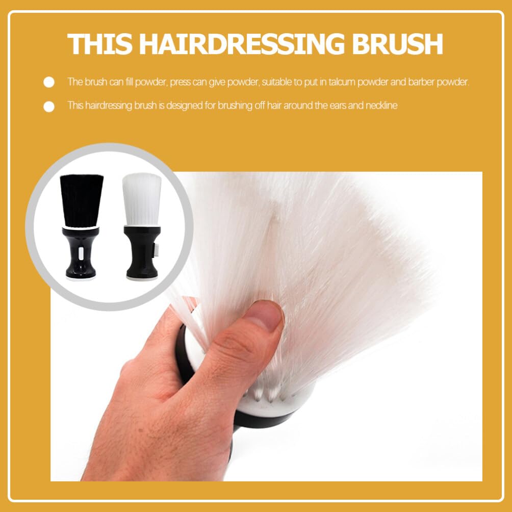 Neck Duster Barber Brush Barber and Salon Brush Barber Neck Duster to Remove Loose Hair From Neckline And Ears After Haircut For Home Use