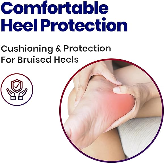 Plantar Fasciitis Inserts Heel Protectors - Silicone Gel Heel Cups Shoes Inserts, Orthotics Heel Cushion for Bone Spur & Heel Spur Pain Relief of Foot Pain Plantar Fascitis Heel Sleeves