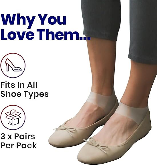 Plantar Fasciitis Inserts Heel Protectors - Silicone Gel Heel Cups Shoes Inserts, Orthotics Heel Cushion for Bone Spur & Heel Spur Pain Relief of Foot Pain Plantar Fascitis Heel Sleeves