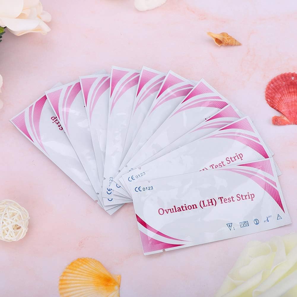 Ovulation Predictor Kit, 10pcs Individual Package Ovulation Test Strip, Hygienic for Ovulation Test Ovulation Predict