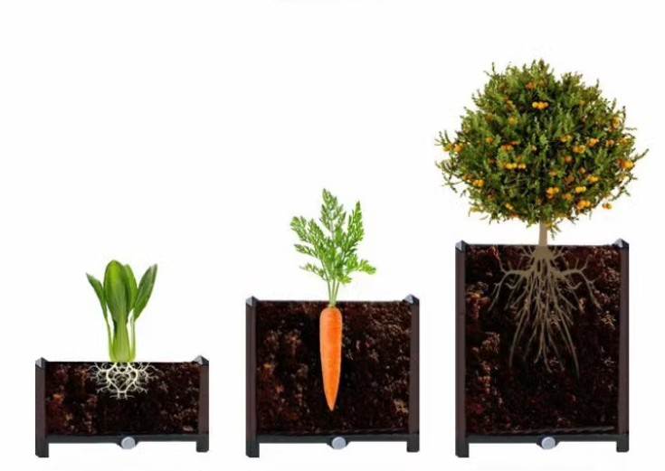 Special outdoor vegetable planting pot for balcony and rooftop planting box, rectangular plastic large flower box, flower pot groove