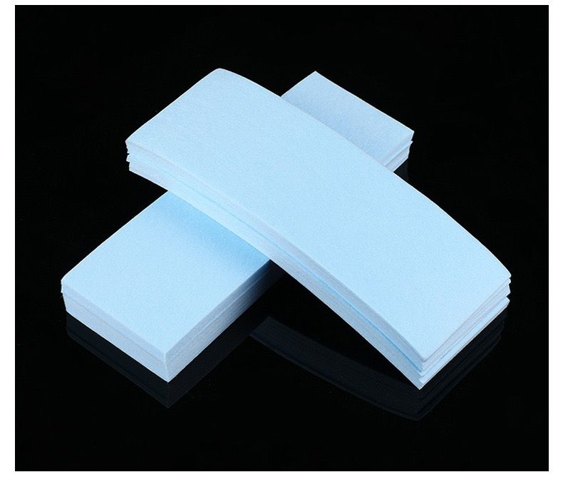 100 Wax Strips - Non Woven Fleece Stripes For Warm Wax And Sugar Paste - Skin-friendly And Tear-resistant Hair Removal For Any Type Of Depilation On The Leg, Chest, Back, Intimate Area And Face