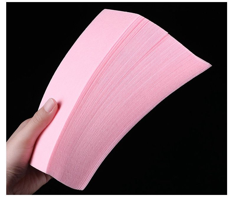 100 Wax Strips - Non Woven Fleece Stripes For Warm Wax And Sugar Paste - Skin-friendly And Tear-resistant Hair Removal For Any Type Of Depilation On The Leg, Chest, Back, Intimate Area And Face