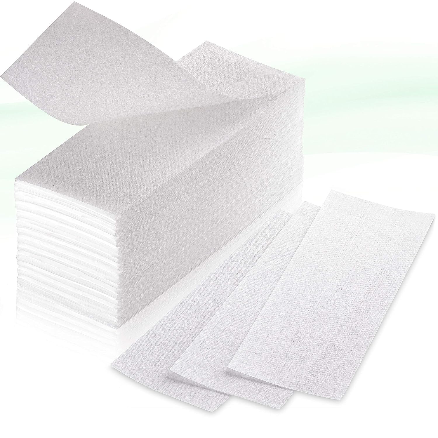 100 Wax Strips - Non Woven Fleece Stripes For Warm Wax And Sugar Paste - Skin-friendly And Tear-resistant Hair Removal For Any Type Of Depilation On The Leg, Chest, Back, Intimate Area And Face
