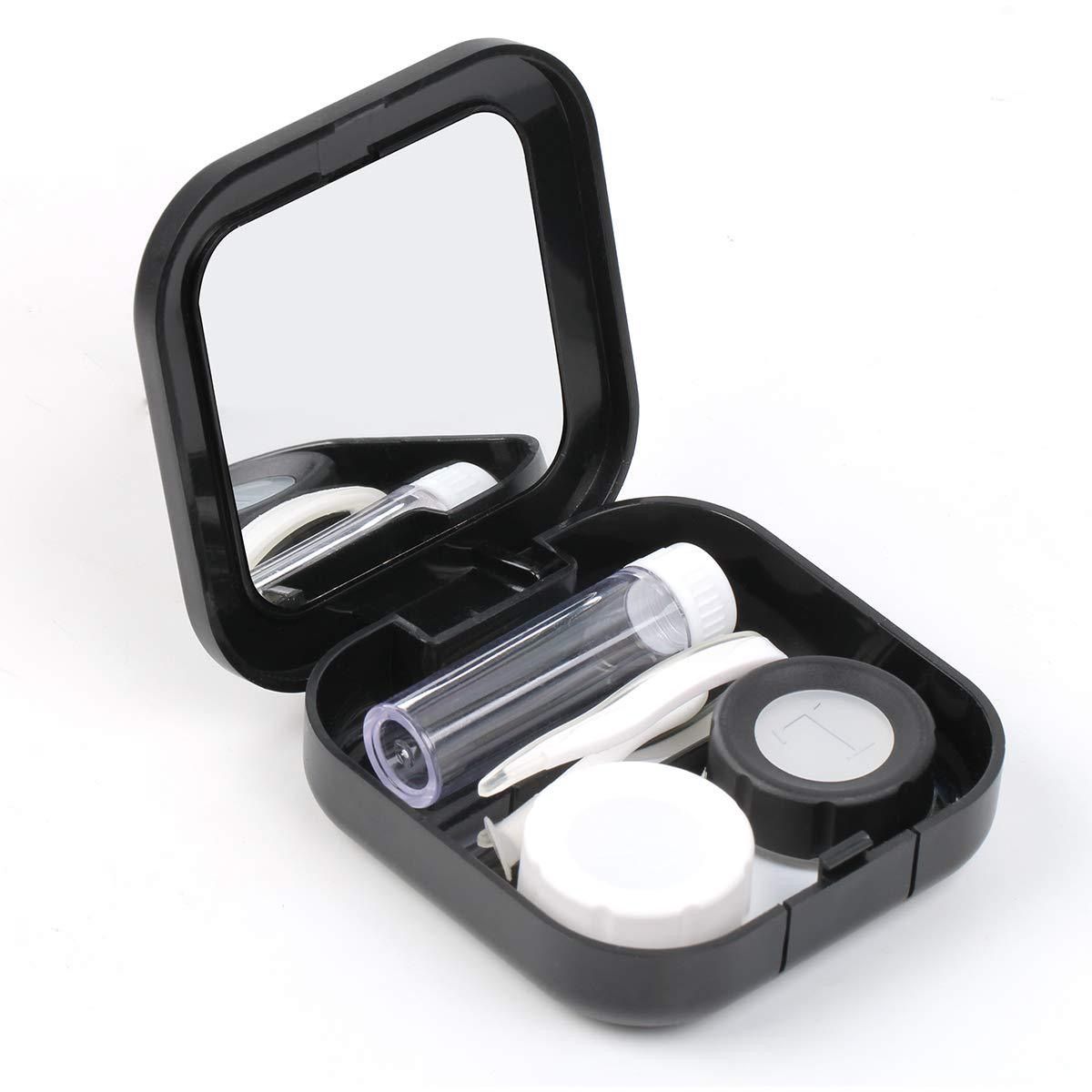 Contact Lens Case, Portable Contact Lenses Travel Cases with Remover Tool Tweezers Mirror Solution Bottle Contacts Holder Container Storage Kit for Women Men
﻿