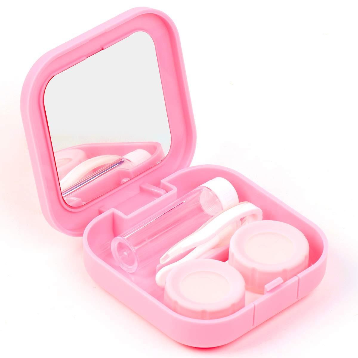 Contact Lens Case, Portable Contact Lenses Travel Cases with Remover Tool Tweezers Mirror Solution Bottle Contacts Holder Container Storage Kit for Women Men
﻿