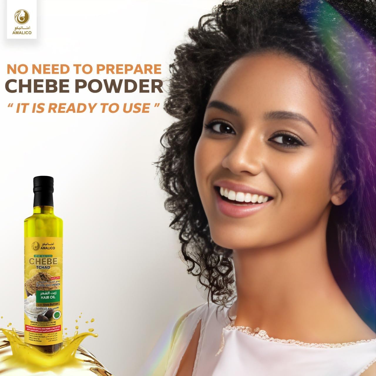 Chebe Oil for Hair Growth with Shea Butter 250ml (8.45 F. OZ) Ready to Use Chebe Powder Inside the Bottle10 in 1 Hair Growth Oils Soften Hair and Fight Frizz  Hair & Scalp Care