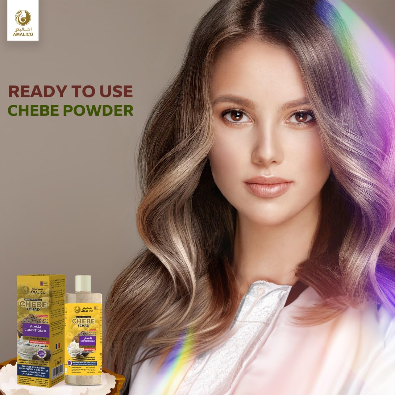 Sulfate Free Hair Conditioner with Chebe Powder and Shea Butter for Hair Growth (16.9 FL.OZ) Deep Conditioner for Curly Hair Ready To Use For Silky Smooth Hair