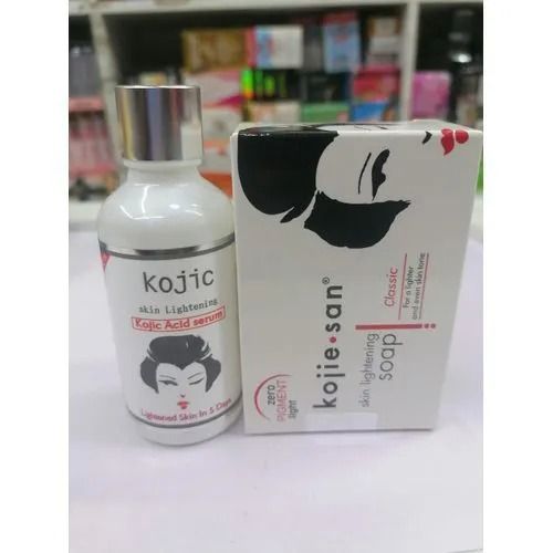 3 Pack Kojie San Kojic Skin Lightening Kojic Lotion, Serum And Soap Skin Care Series 3 Items, Gold Caviar Extract Helps With Whitening and Revitalising Your Skin ( Pack Of 3 Piece Set ) Skin Care Set