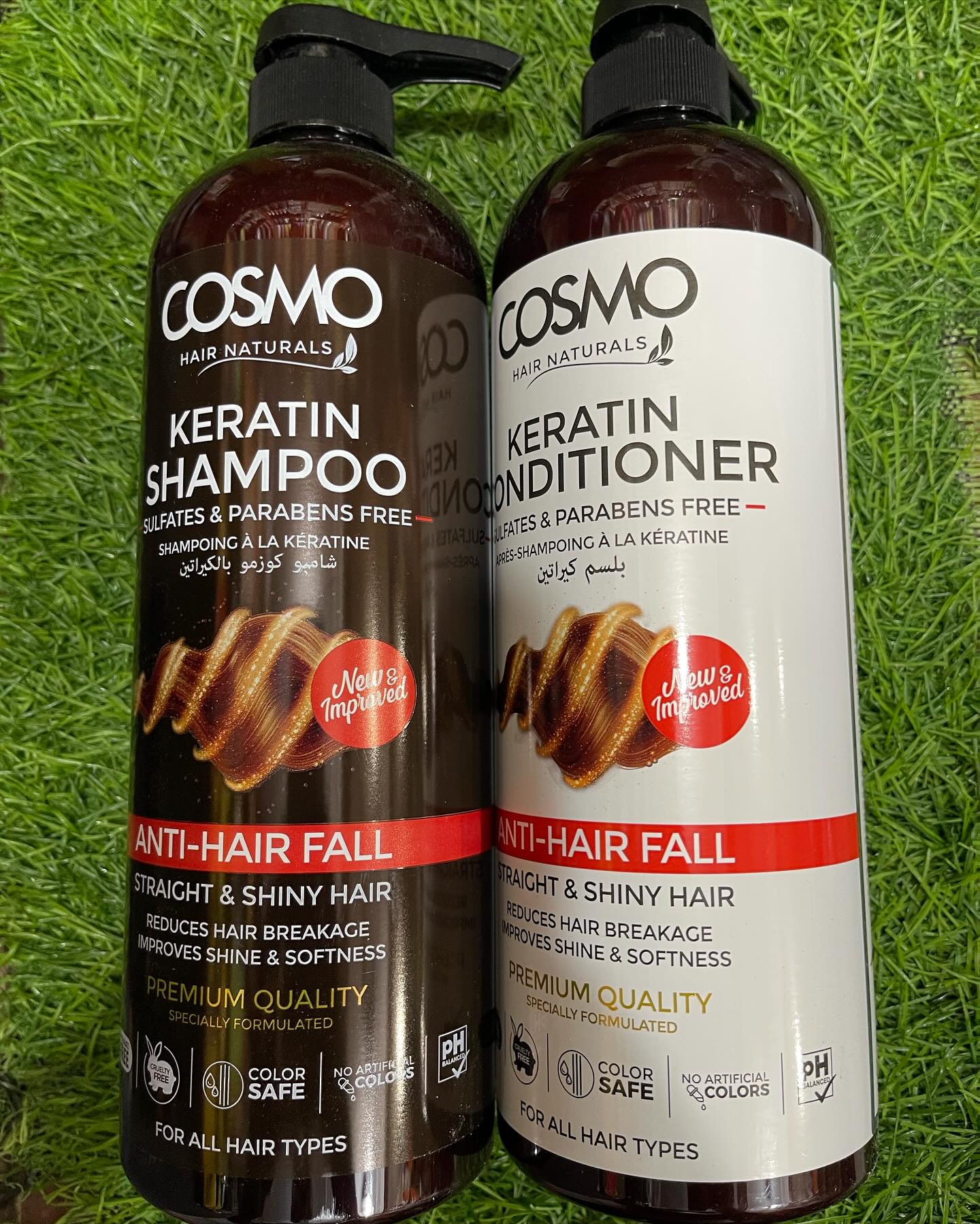 Cosmo Keratin Anti Hair Fall Shampoo 480ml For Unisex Use entle Daily Care Sulfate and Paraben Free to Strengthen and Restore Hair - 480ml Nourishes Scalp Strengthens and Repairs