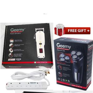 Geemy Kinyozi Hair Shaving Machine + Free 4 Way Power Extension & Face Smoother