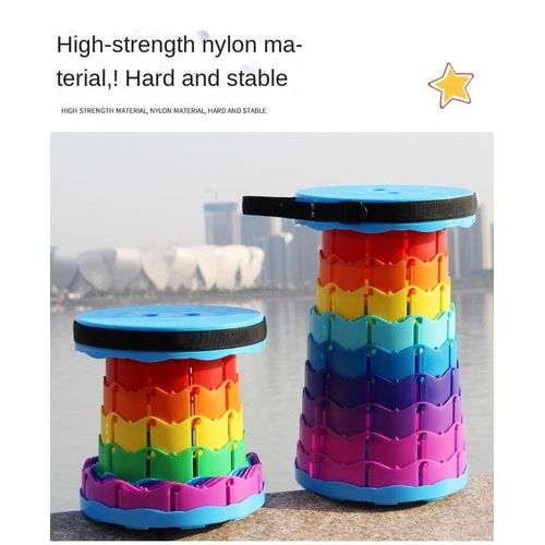 Portable Retractable Folding Stool For Indoor Outdoors Camping BBQ Fishing ,(chair)
Retractable Folding Stool For Camping Fishing Height Adjustable -Portable Plastic Collapsible Telescoping Stool Seat