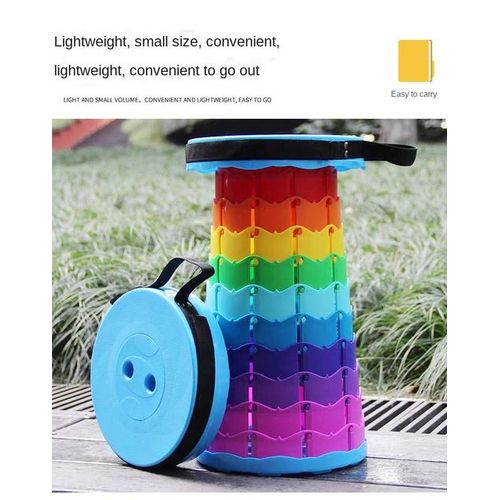 Portable Retractable Folding Stool For Indoor Outdoors Camping BBQ Fishing ,(chair)
Retractable Folding Stool For Camping Fishing Height Adjustable -Portable Plastic Collapsible Telescoping Stool Seat
