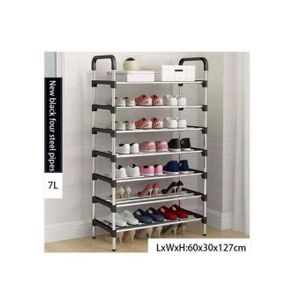 Adjustable Portable Shoerack - 7 Tier