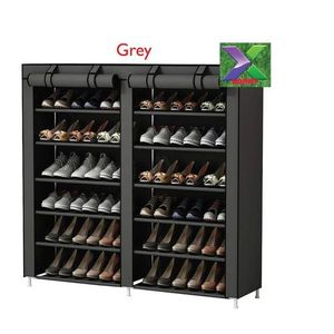 2 Column Shoe Racks With The Canvas Cover
