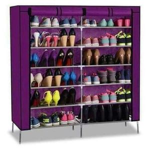 2 Column Shoe Racks With The Canvas Cover