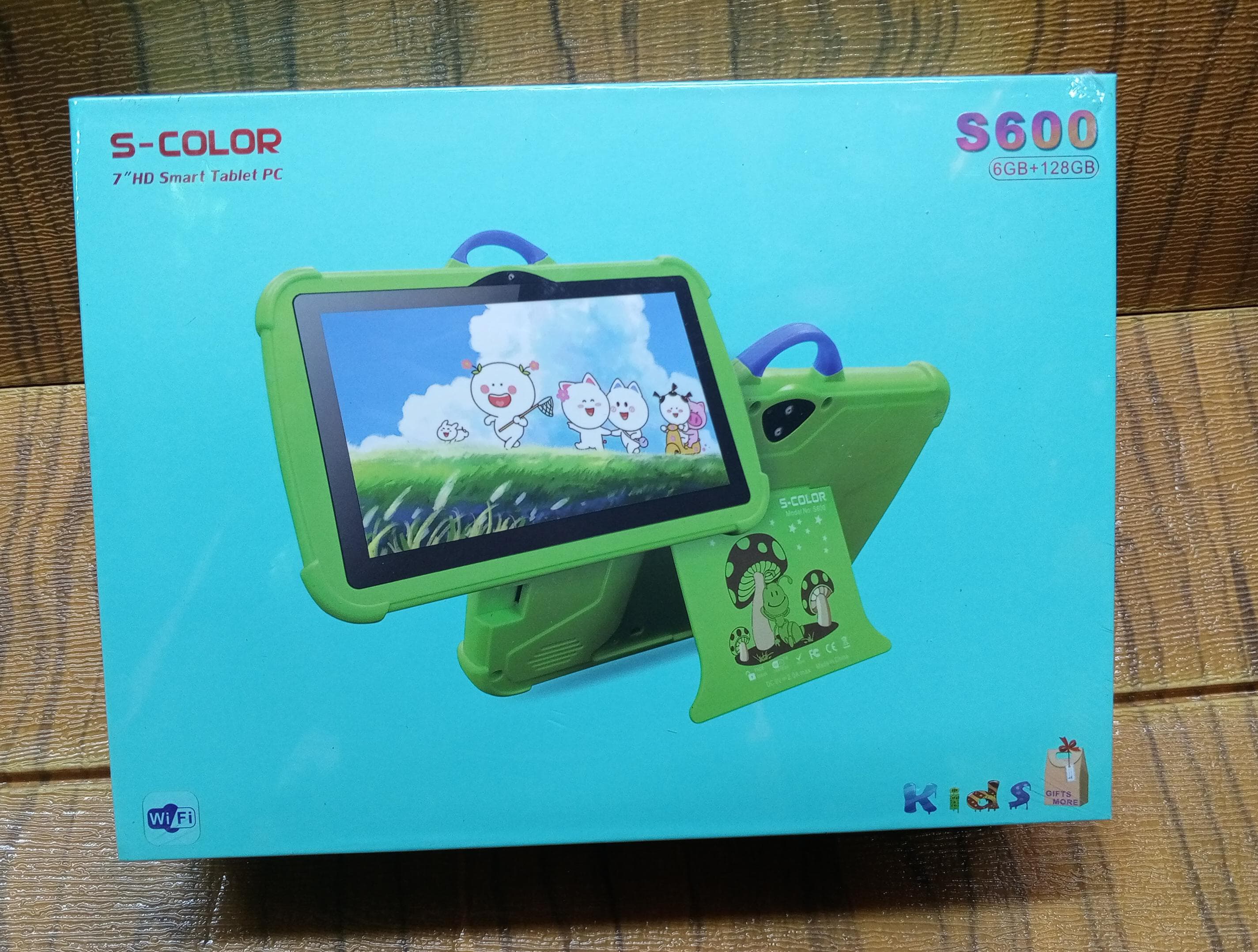 ➡️ Kids  *S-color Smart tablets*
➡️ 7 inch HD screen
➡️ WIFI enabled ( No sim card)
➡️RAM 6GB + Storage 128GB
➡️ Accessible in Blue and orange 
🔖