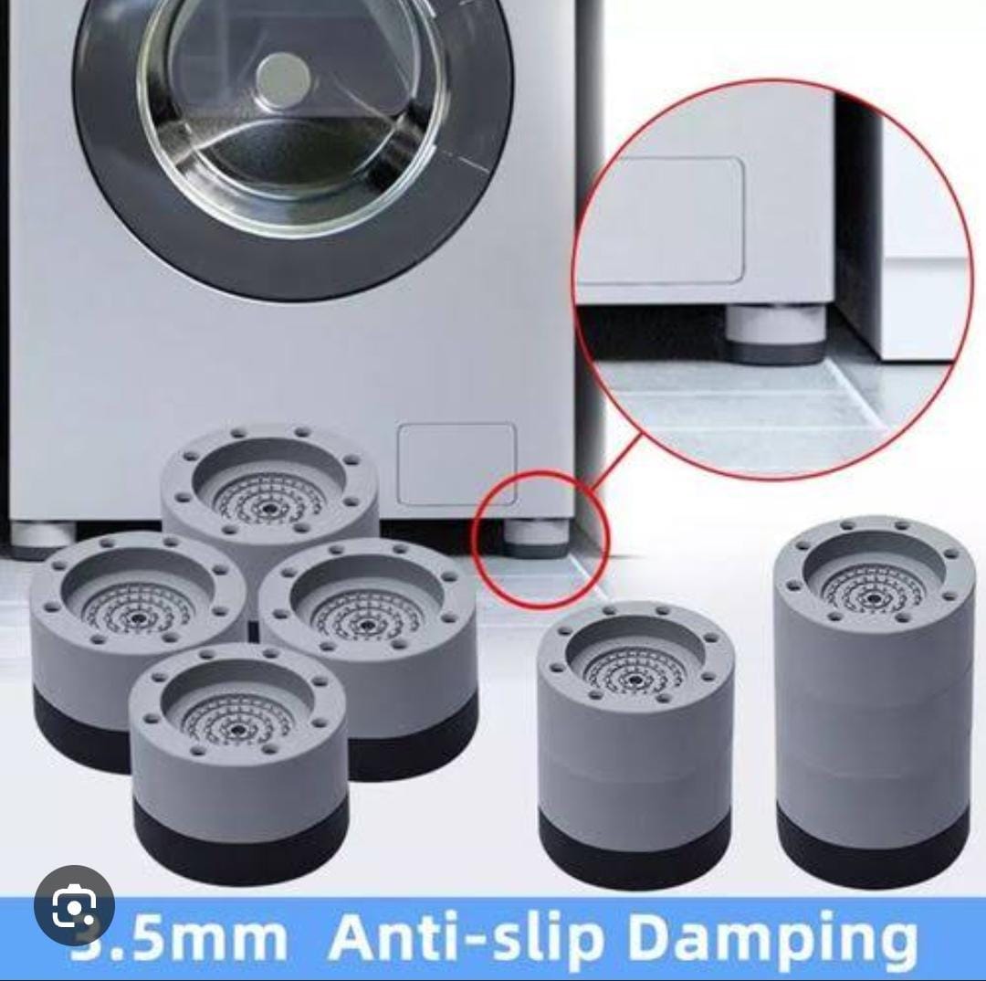4Pc Washing Machine Antivibration Anti Vibration Pads Shock And Noise Cancellation Pads
KEY FEATURES
【High Quality Material】Washing machine foot pad is made of high quality resin fiber plastic and TPU
